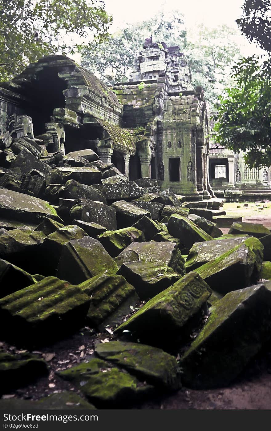 Destroyed Temple, Cambodia