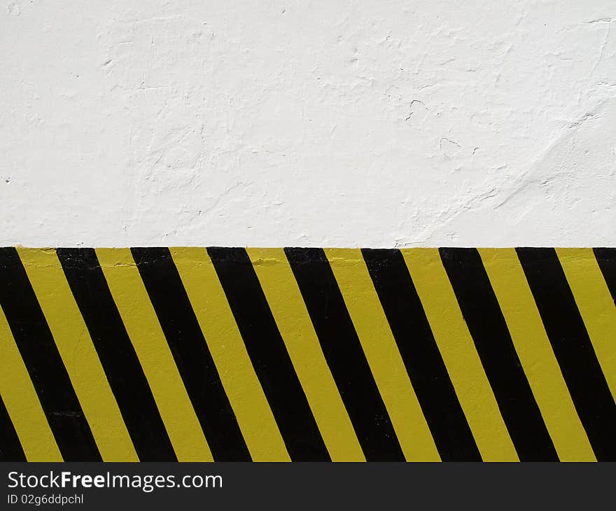 Black & Yellow zebra pattern on white background