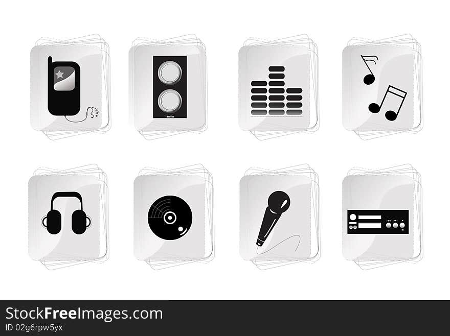 Abstract Music Equipment Icon