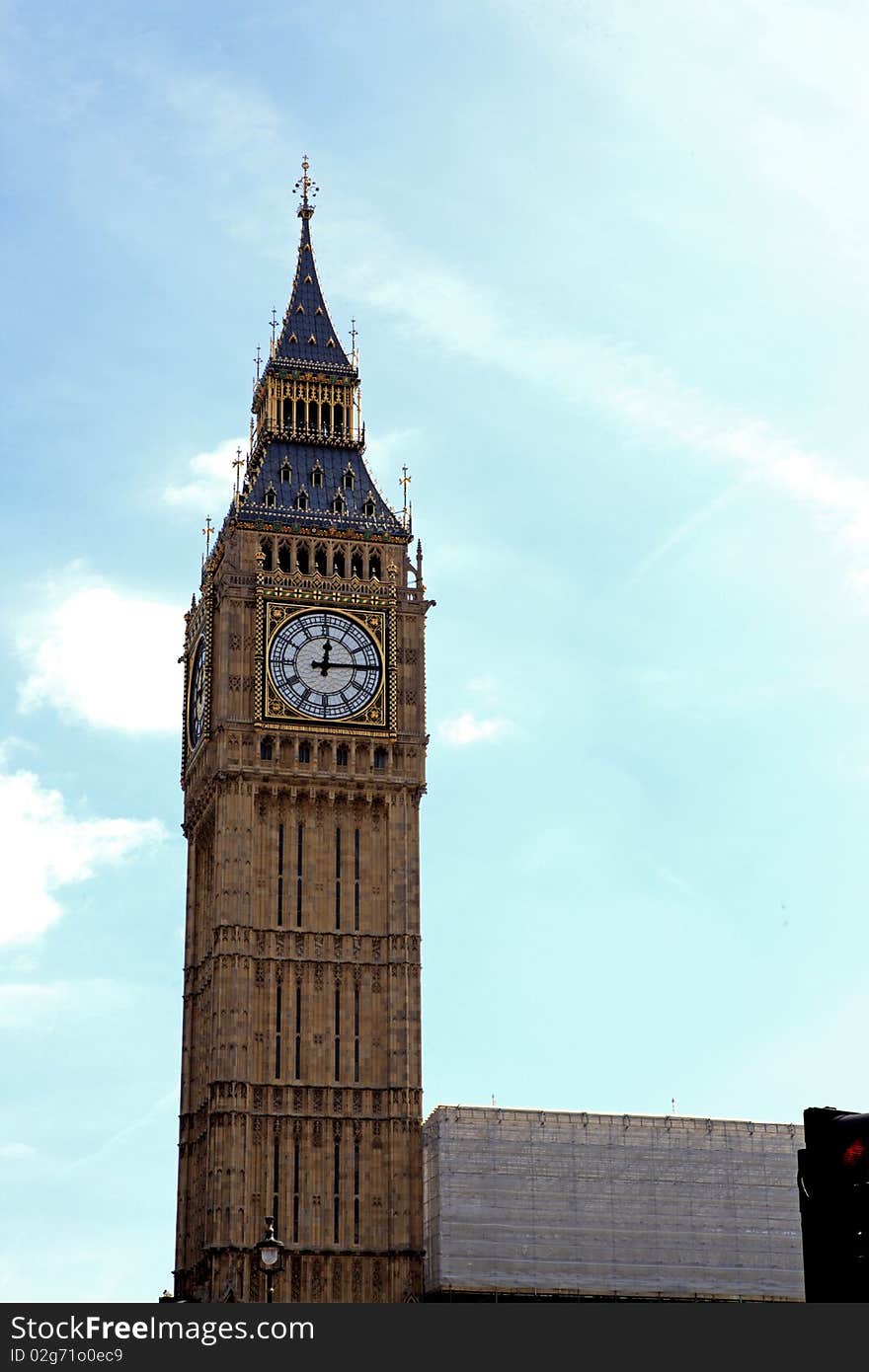 Big Ben clock tower in London