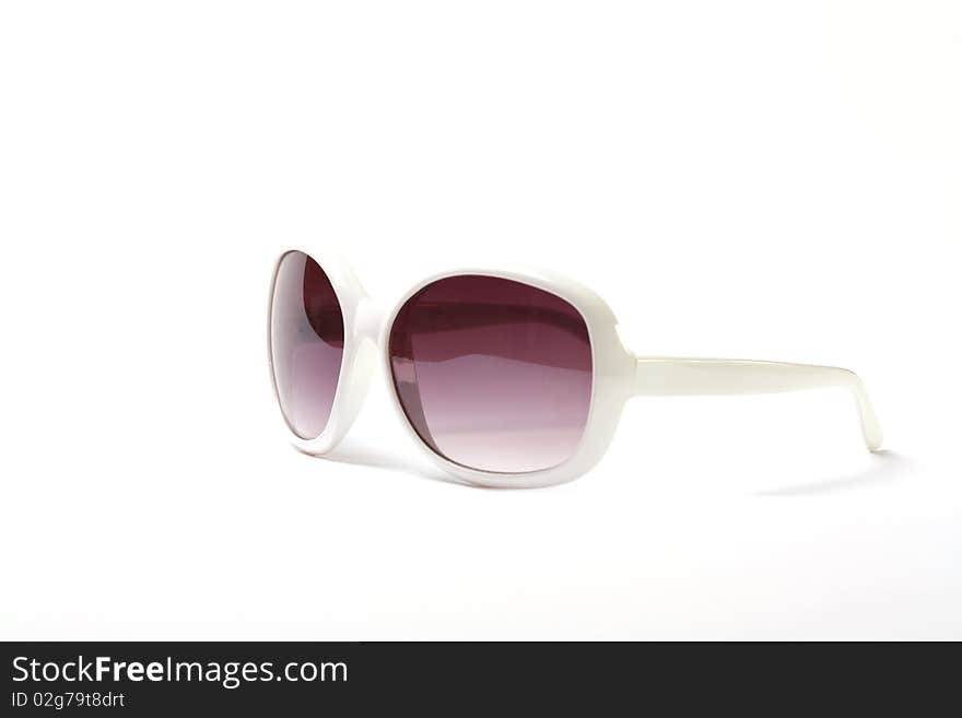 White Sunglasses isolated on a white background