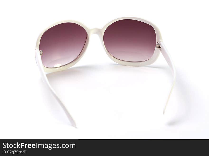 White Sunglasses isolated on a white background