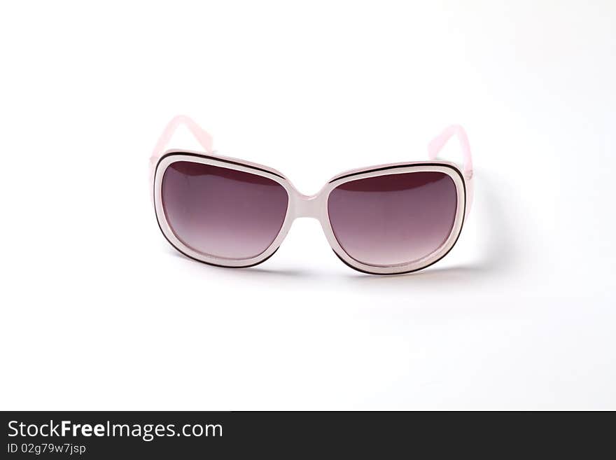 White Sunglasses isolated on a white background