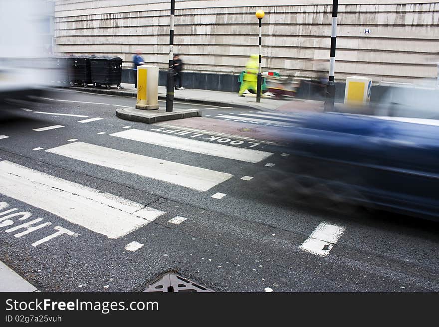 Zebra crossing or pedestrian crossing