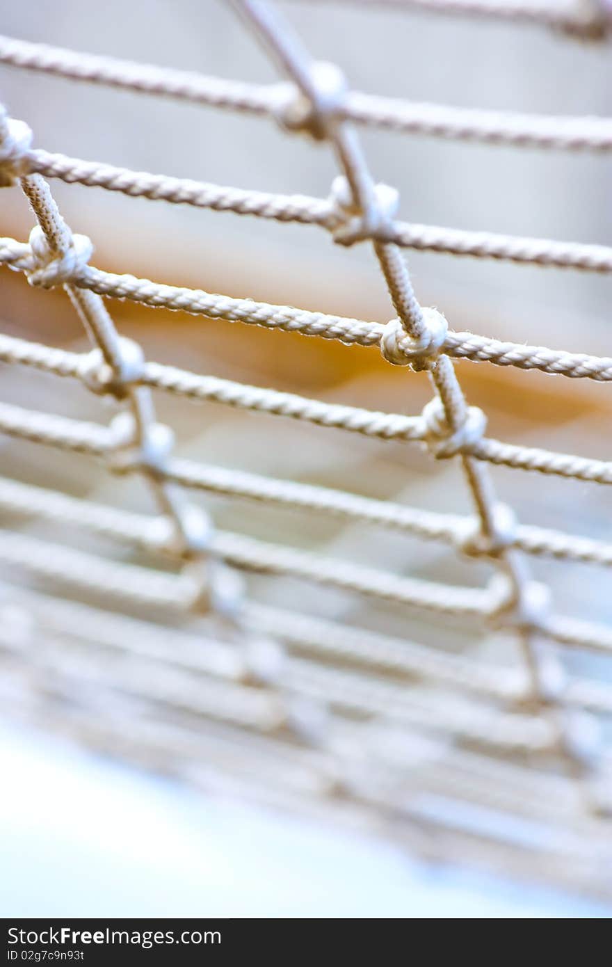 Hammock grid on a blue background