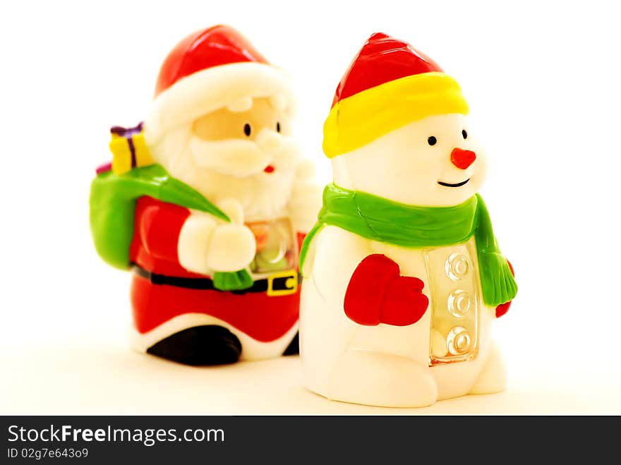 Santa Claus and Snowman