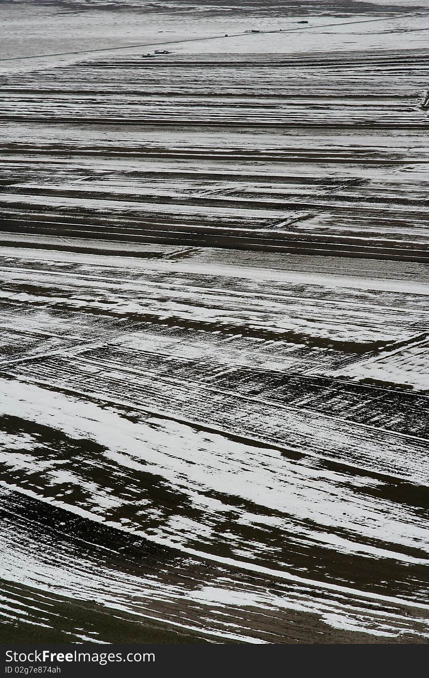 Fields captured in Castelluccio di Norcia - winter 2010. Fields captured in Castelluccio di Norcia - winter 2010