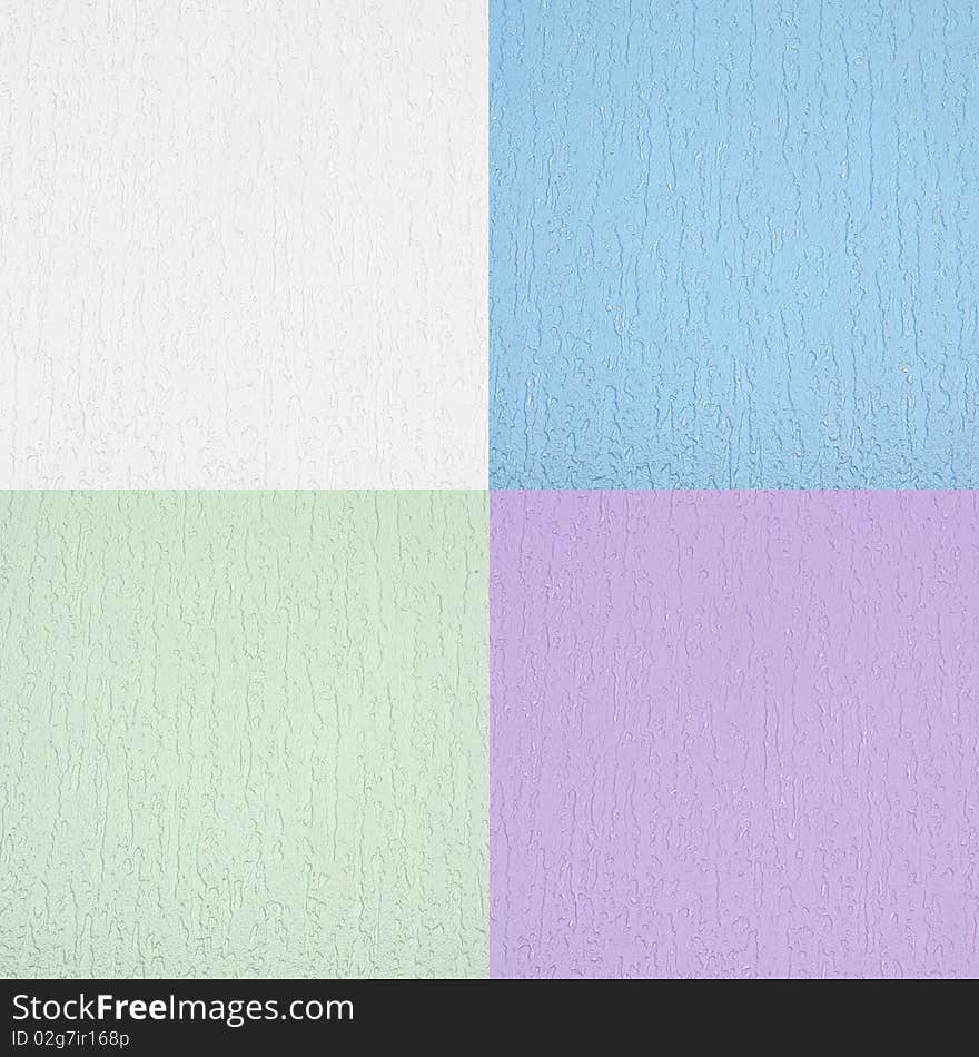 Colorful cloudy grunge wall set