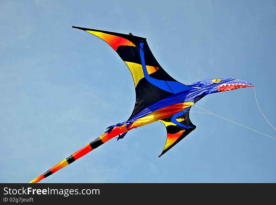 Colorful dragon kite