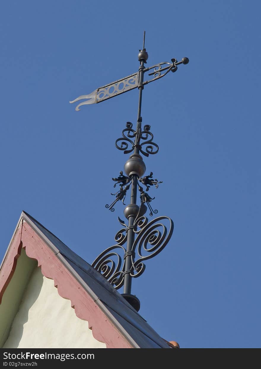 Architectural details a Wind-vane of ancient city