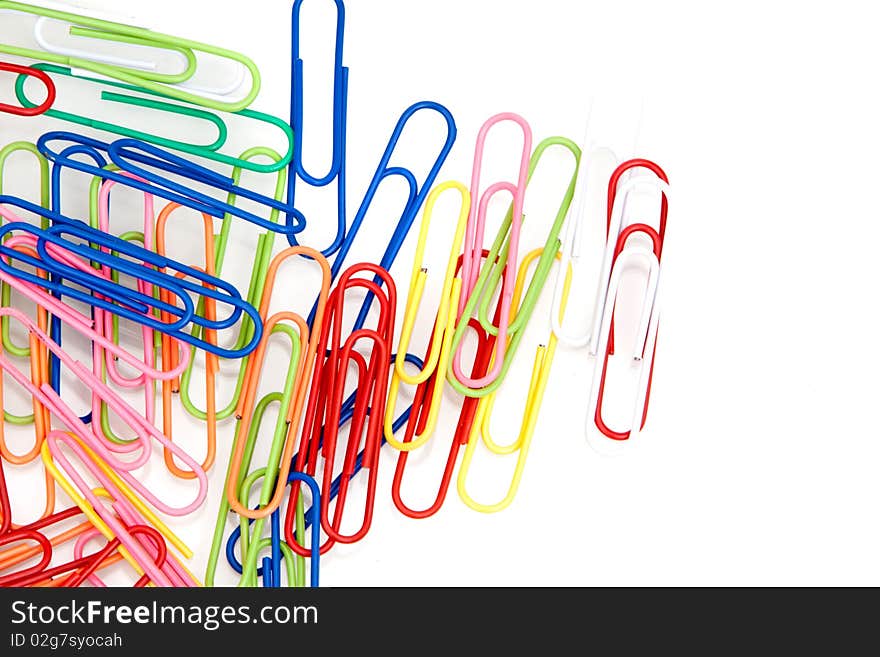 Colorful paper clips