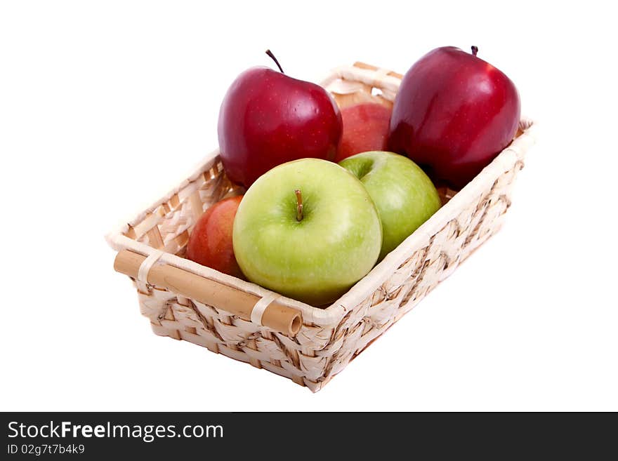 Colorful apples for healthy eating