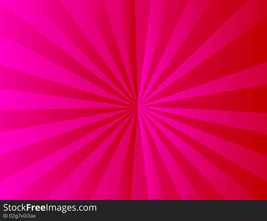 Abstract red ray background