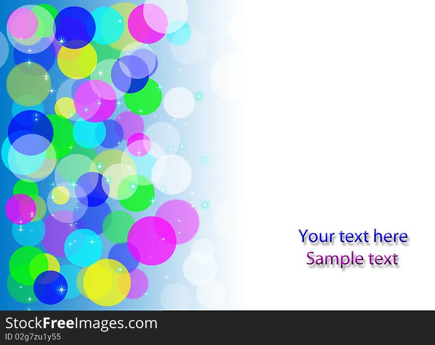 Abstract background with transparent circles and space for your text. Abstract background with transparent circles and space for your text.