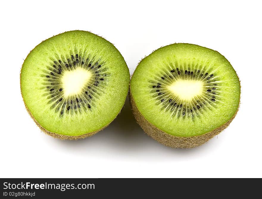 Kiwi fruit isolated on white background