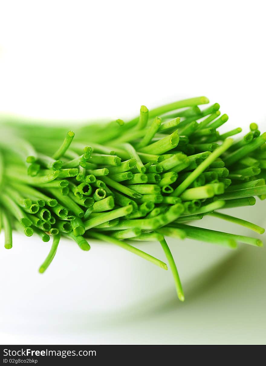 A bunch of fresh chives