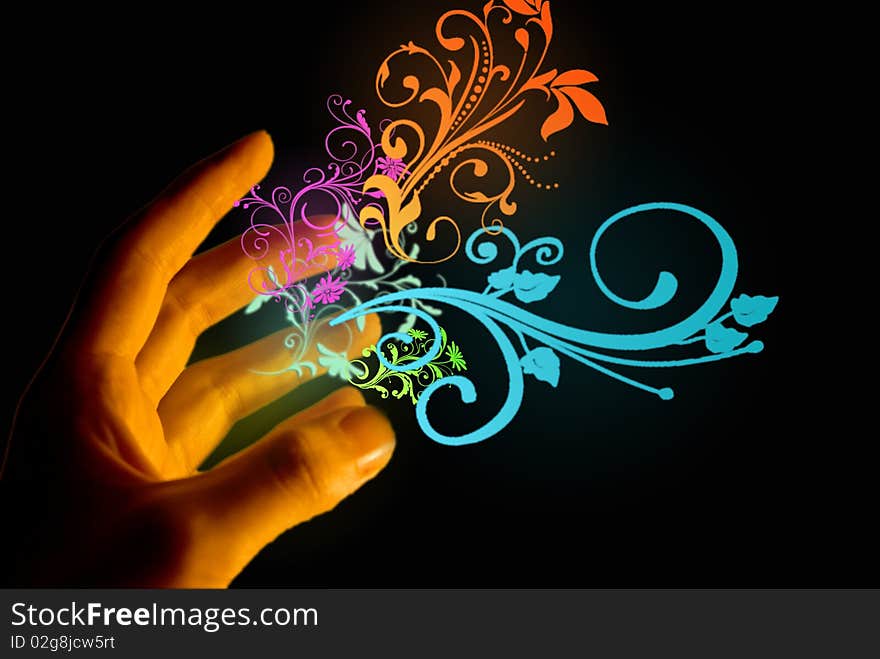 The art of light, B shot, light magic,light drawing, technology