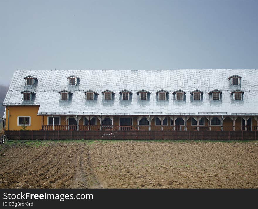 An old abandoned hotel from the country-side.