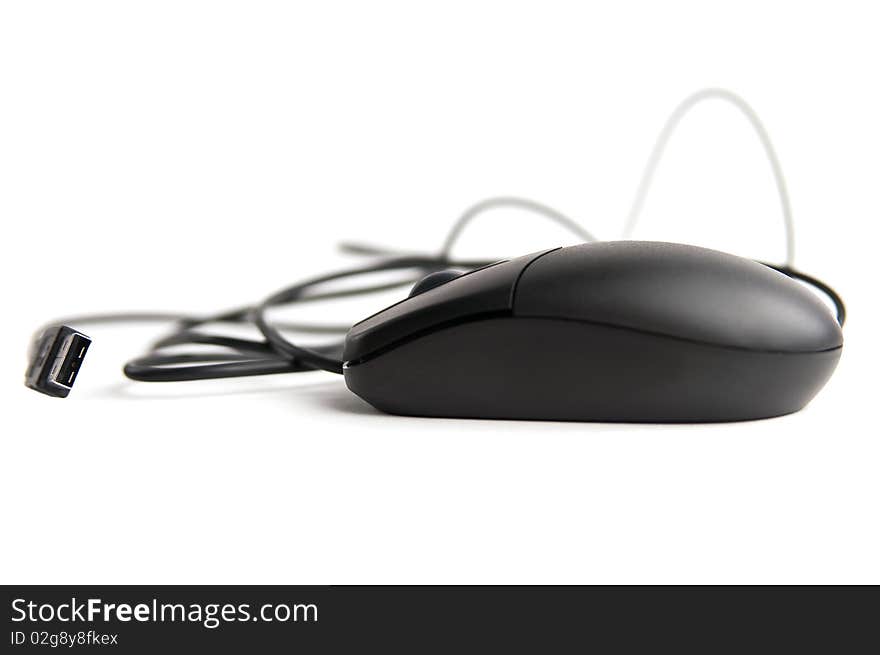 Black usb mouse