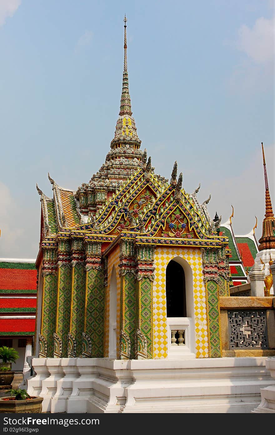 Bangkok Grand Palace guard in Thailand