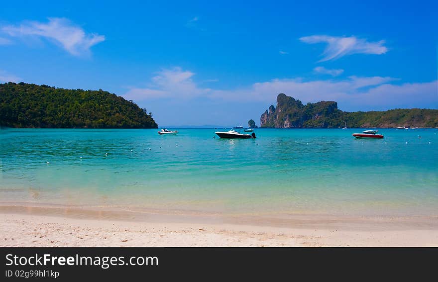 Beach at the sea in Thailand