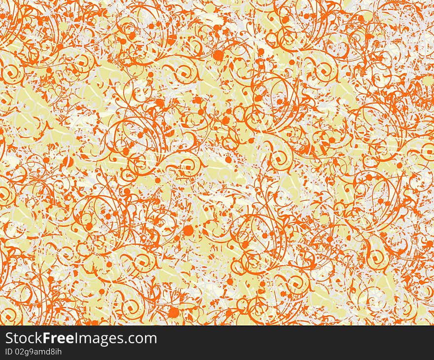 Beautiful floral ornament pattern, illustration. Beautiful floral ornament pattern, illustration