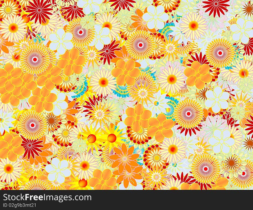 Beautiful floral ornament pattern, illustration. Beautiful floral ornament pattern, illustration