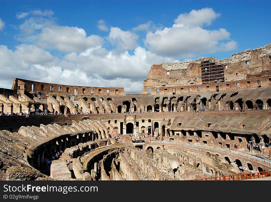 The mighty Colosseum in Rome