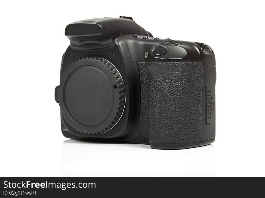 Digital camera isolated on white background