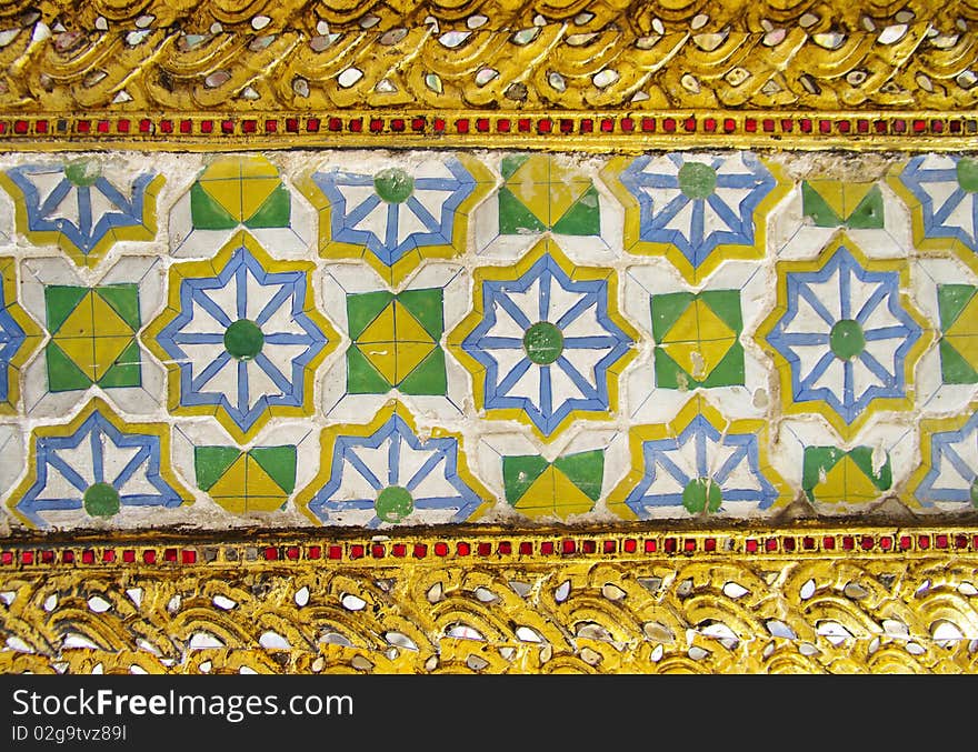 Beautiful thai ornament  -  decoration of Grand palace. Beautiful thai ornament  -  decoration of Grand palace