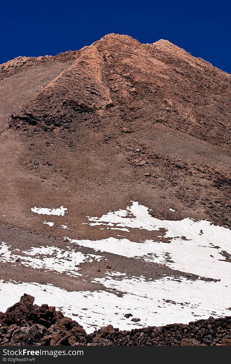 Tenerife volcano in the mid of spring