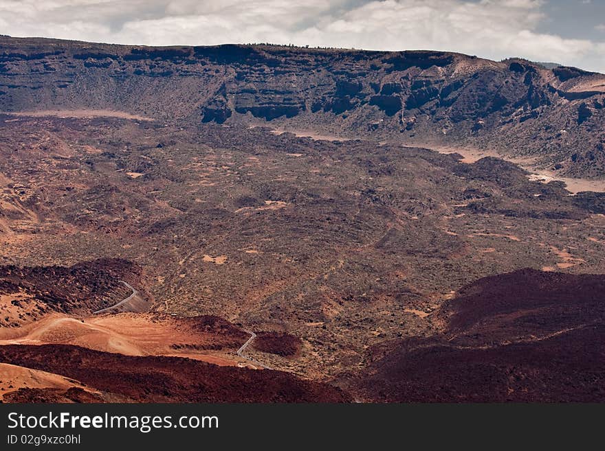 Tenerife volcano view