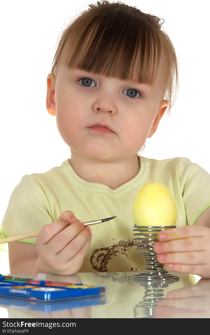 Girl with egg