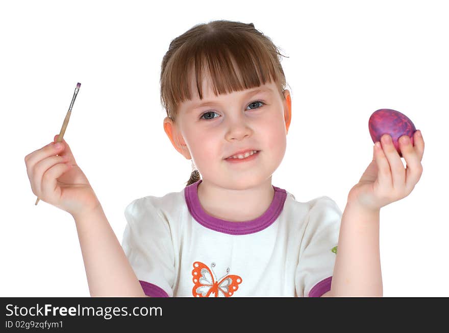 Girl with egg