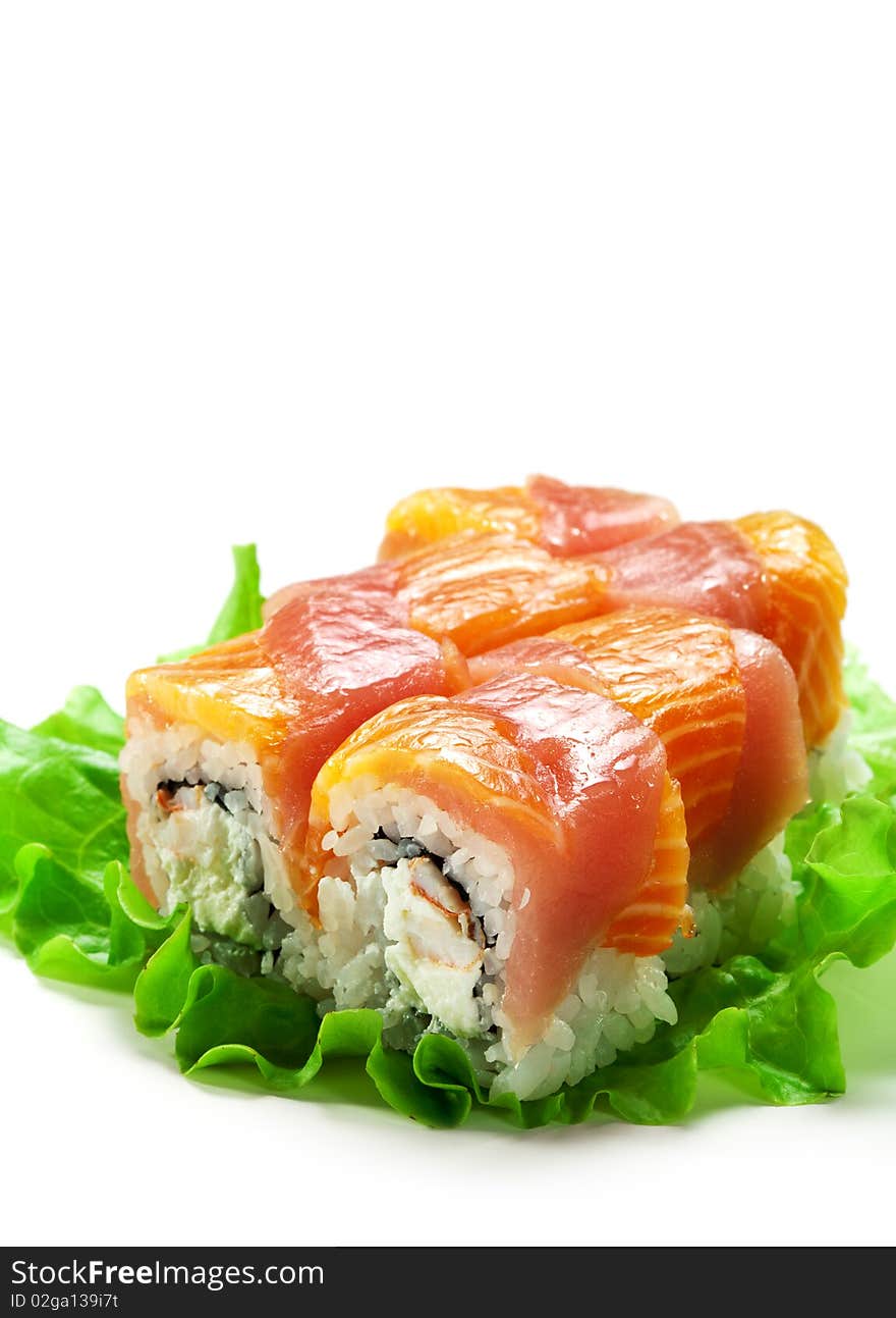 Salmon and Tuna Roll