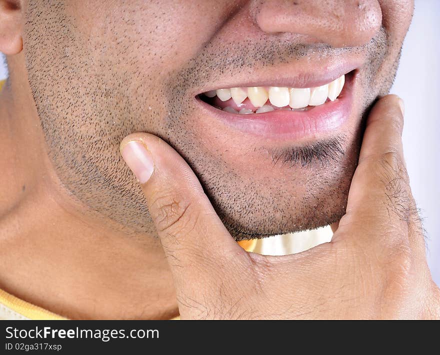 Male face reaty to shave. Male face reaty to shave.