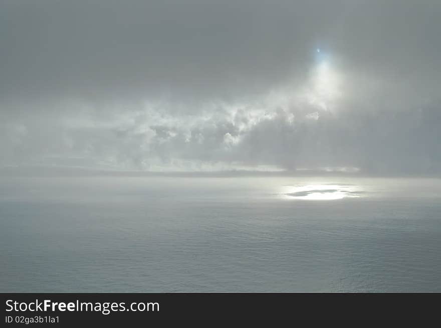 Seascape, atlantic ocean near madeira island