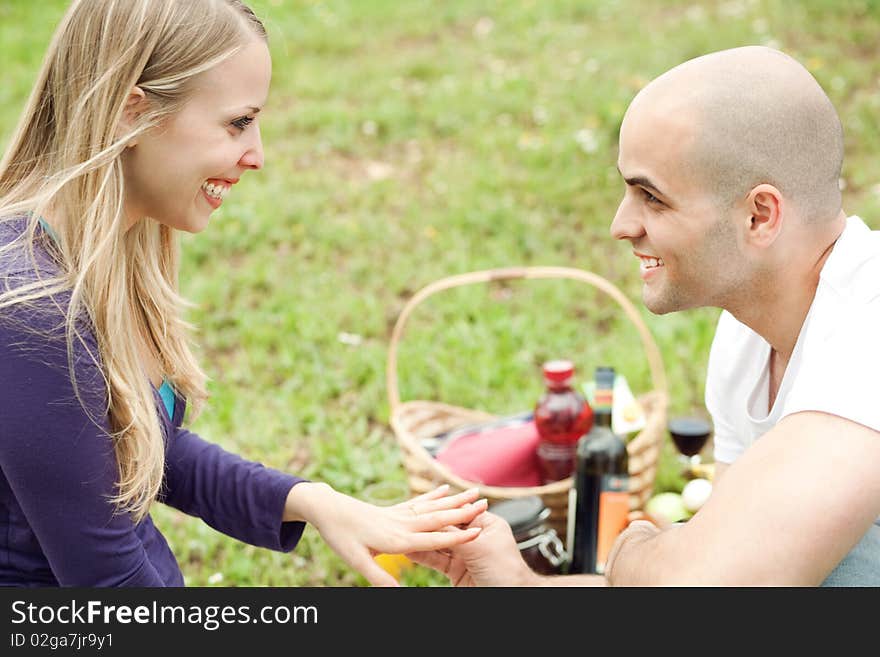 Woman very happy for the gift presented