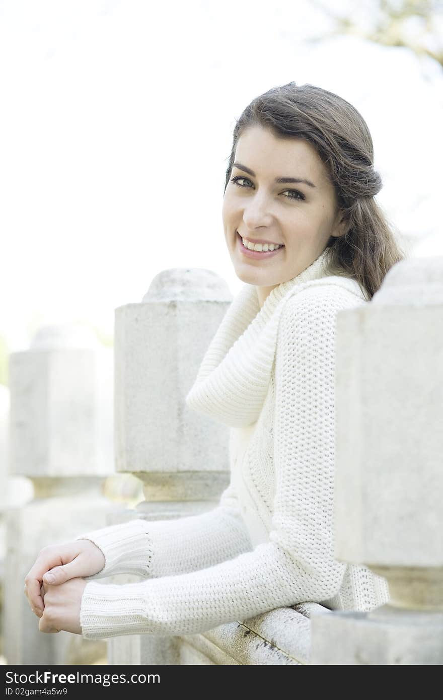 Portrait of a Pretty Young Woman Smiling To Camera. Portrait of a Pretty Young Woman Smiling To Camera