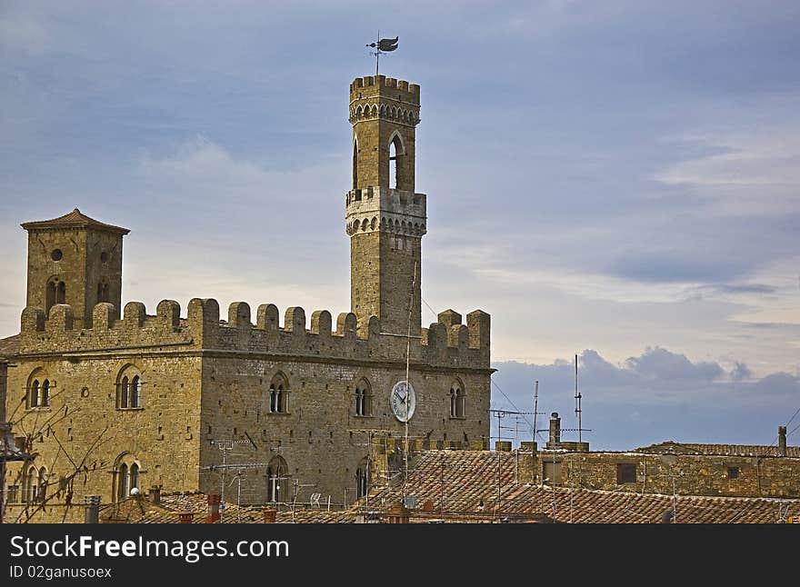 Volterra medieval building, tuscany, italy. Volterra medieval building, tuscany, italy