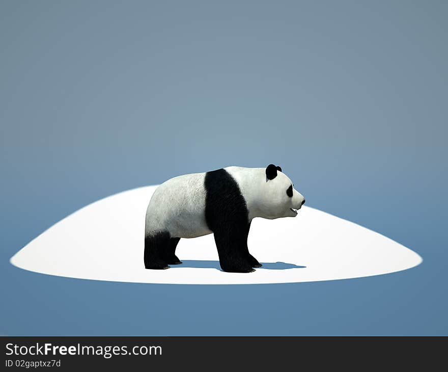 Bamboo bear on white background. Bamboo bear on white background