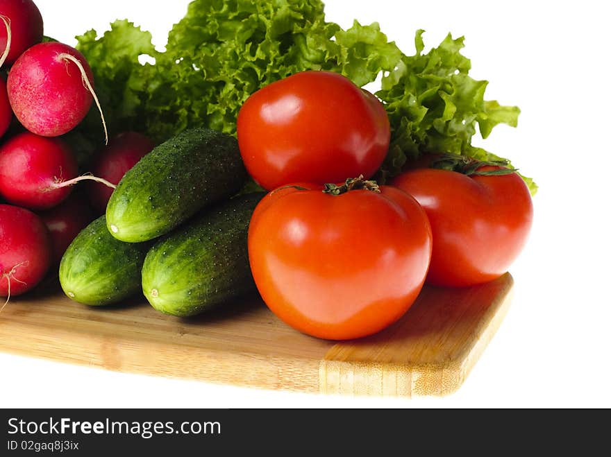 Vegetables in kitchen isolated