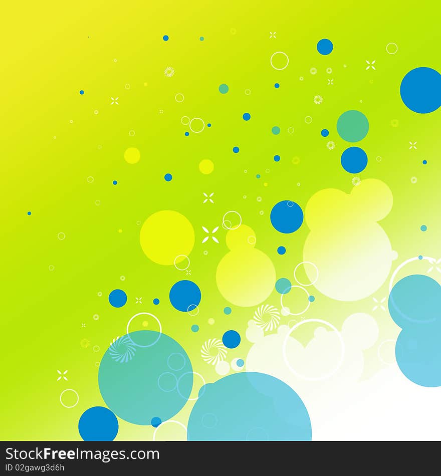 Abstract dots and circles colorful background. Abstract dots and circles colorful background