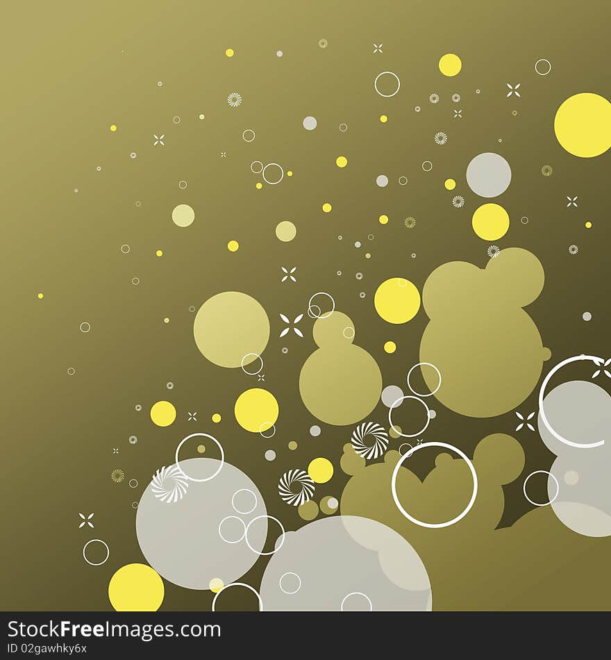 Abstract dots and circles colorful background. Abstract dots and circles colorful background