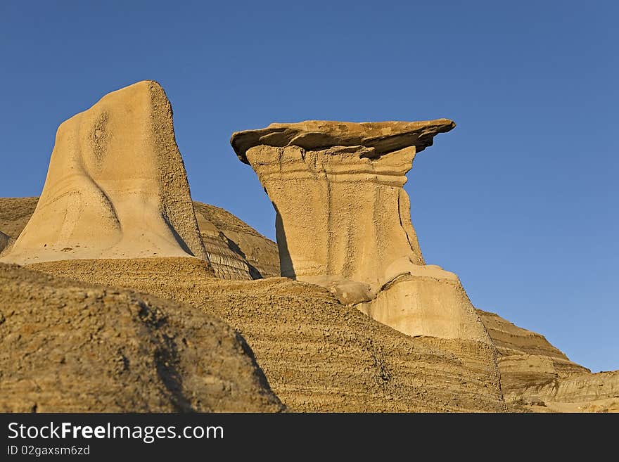 Badland hoodoos