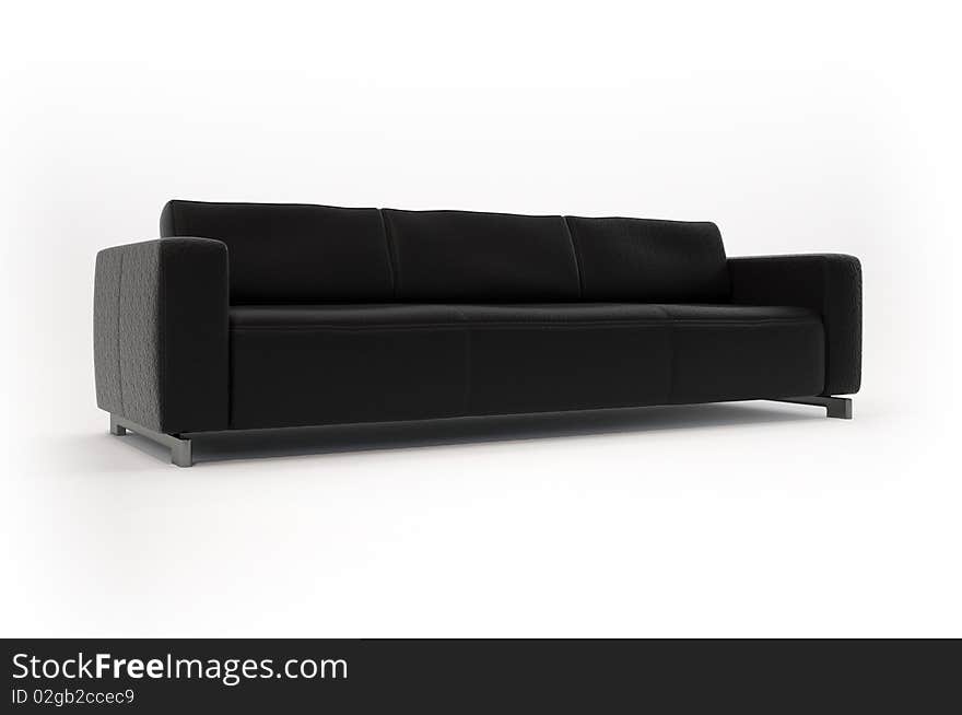 Sofa with white background