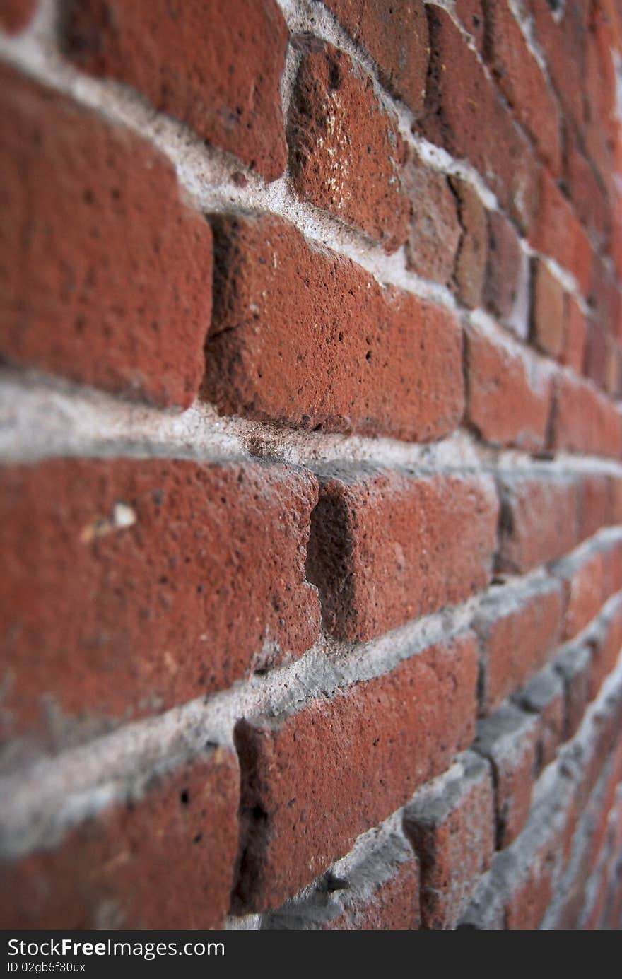 Angle shot of bricks closeup. Angle shot of bricks closeup