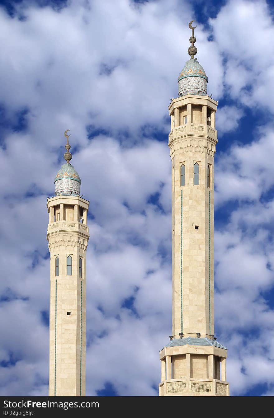 Sabeeka Bent Ebrahim Mosque in Isa Town, Bahrain. Sabeeka Bent Ebrahim Mosque in Isa Town, Bahrain