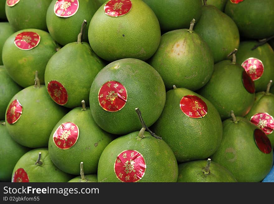 Green Pomelo Fruits