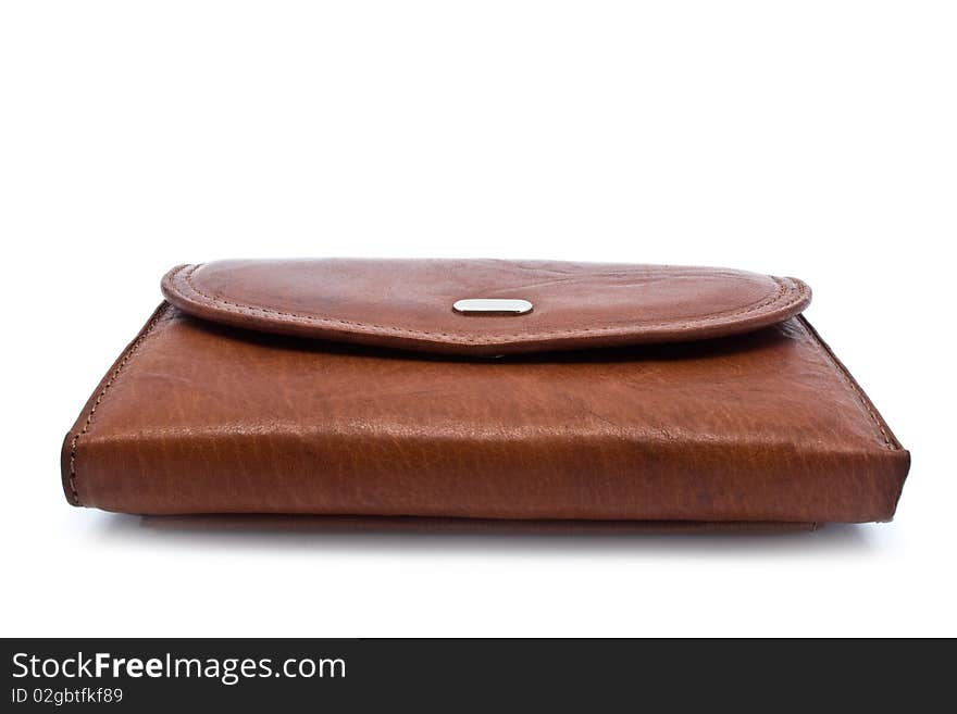 Purse on a white background